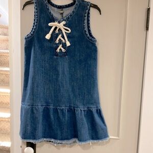 Aerie drop waist denim shift dress